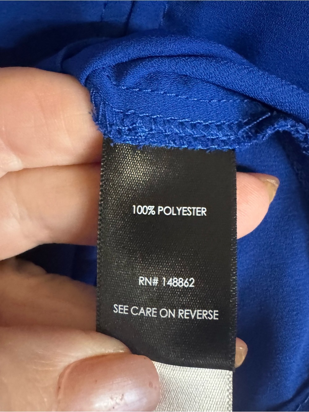 TORRID Royal Blue V-Neck Blouse  PLUS: 4X   #Y - Picture 7 of 7